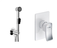 Встраиваемый комплект для биде со шлангом 120 см Wasserkraft A010657WHITE SET1234