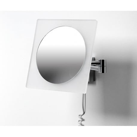 Зеркало с LED-подсветкой, 3-х кратным увеличением WasserKRAFT K-1008