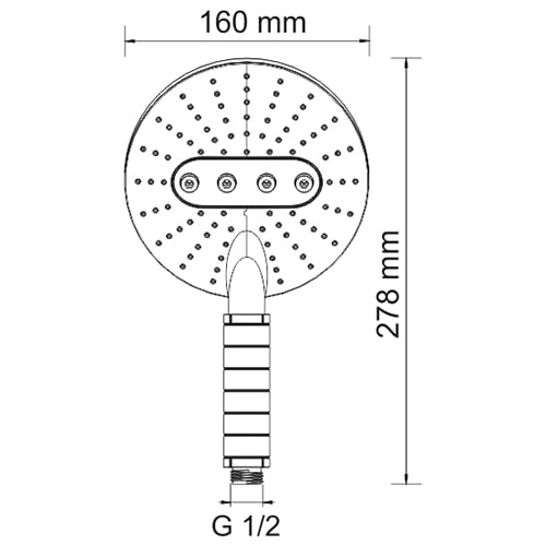 Ручной душ WasserKRAFT A059
