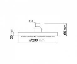 Верхний душ WasserKRAFT A020
