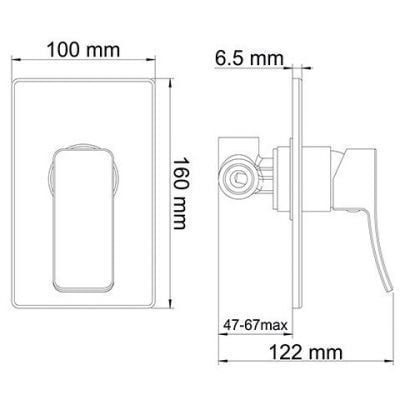Смеситель для душа WasserKRAFT Aller 10651WHITE