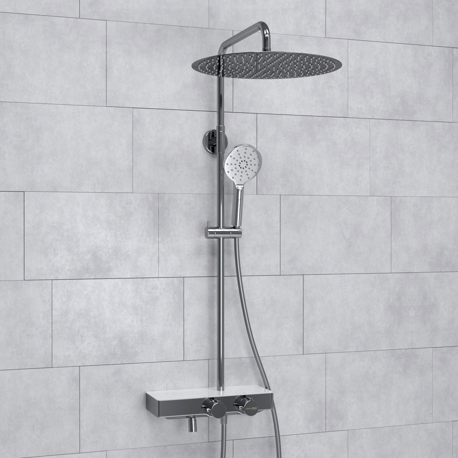 Душевая система WasserKRAFT A113.117.127.CH Thermo
