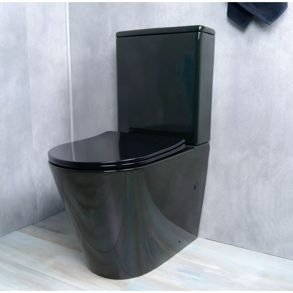Напольный унитаз с бачком безободковый Gid Tr2179BL
