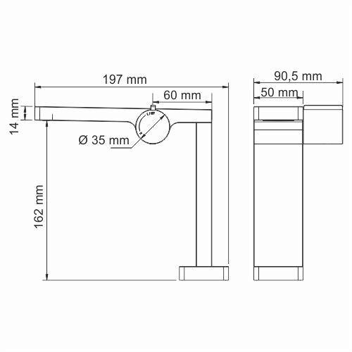 Смеситель для раковины  WasserKRAFT Elbe 7410