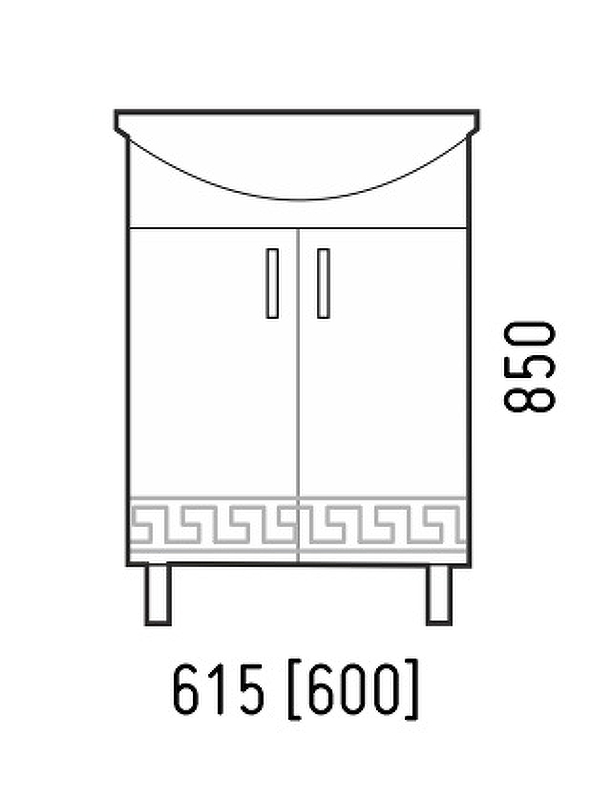 Тумба напольная Corozo Олимп 60 SD-00000692