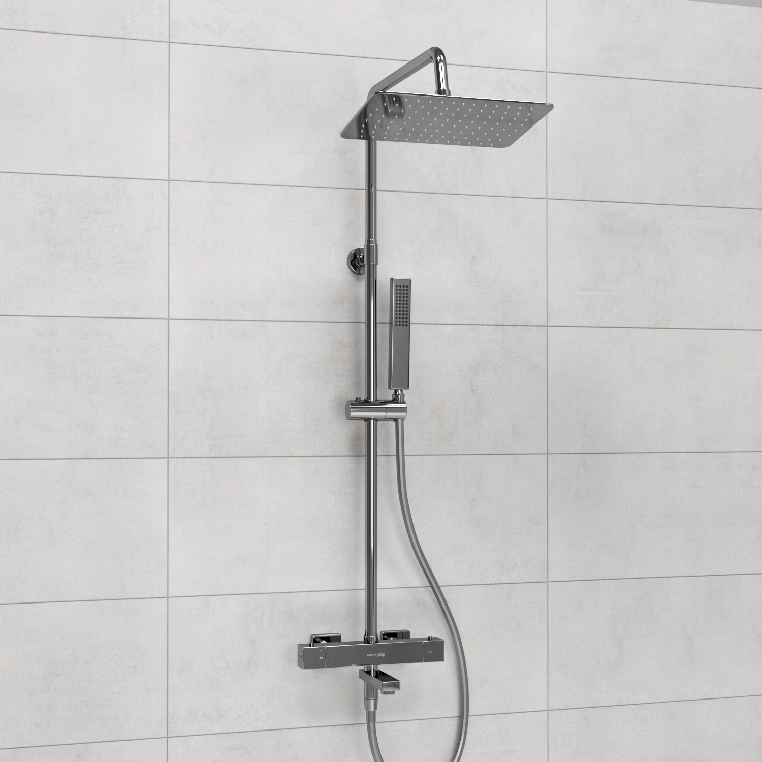 Душевая система WasserKRAFT A199.069.103.087.CH Thermo