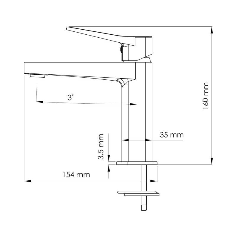 Смеситель для раковины WasserKRAFT Bever 2403