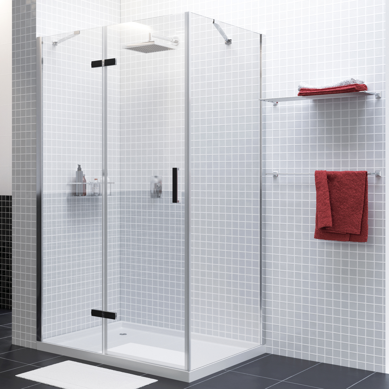 Душевой уголок (120х90) WasserKRAFT Aller 10H07LBLACK