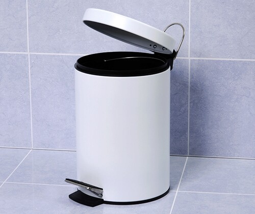 Мусорное ведро 5л WasserKRAFT K-635WHITE