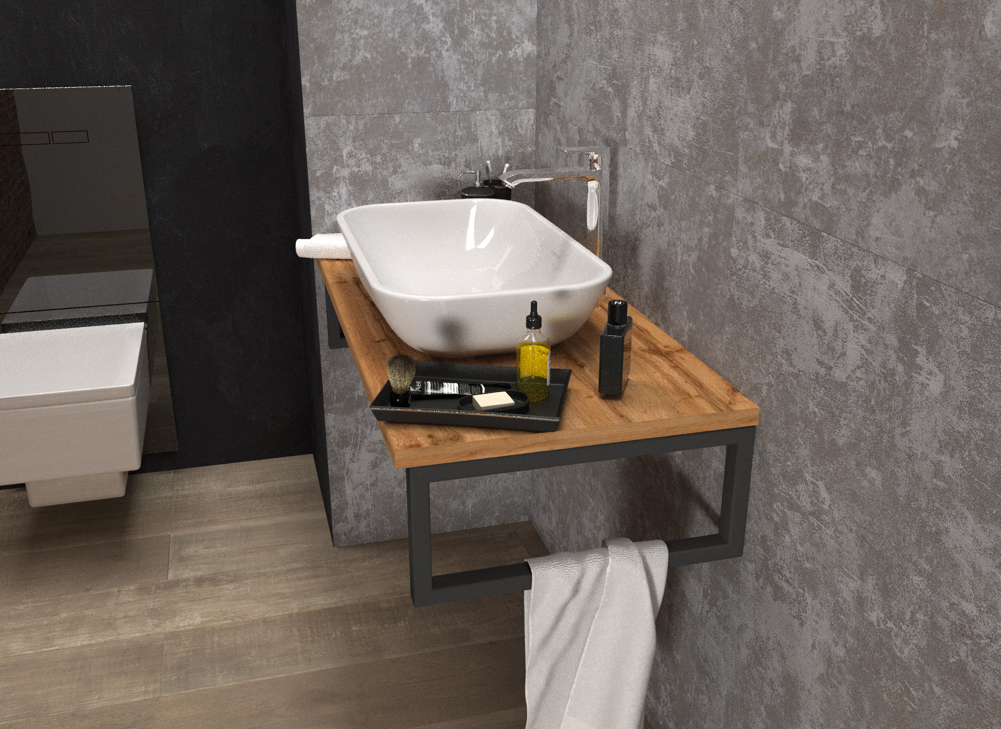 Столешница 1Marka Grunge Loft 80 У85830