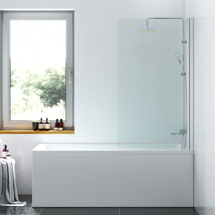 Шторка для ванны (140х100) Damixa Skyline DX35WBS-D080-140MT