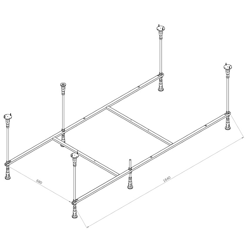 Каркас для ванны AM.PM Func 170x80 W84A-170-080W-R