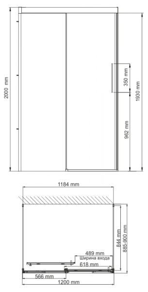 Душевой уголок WasserKraft Kammel 18S21