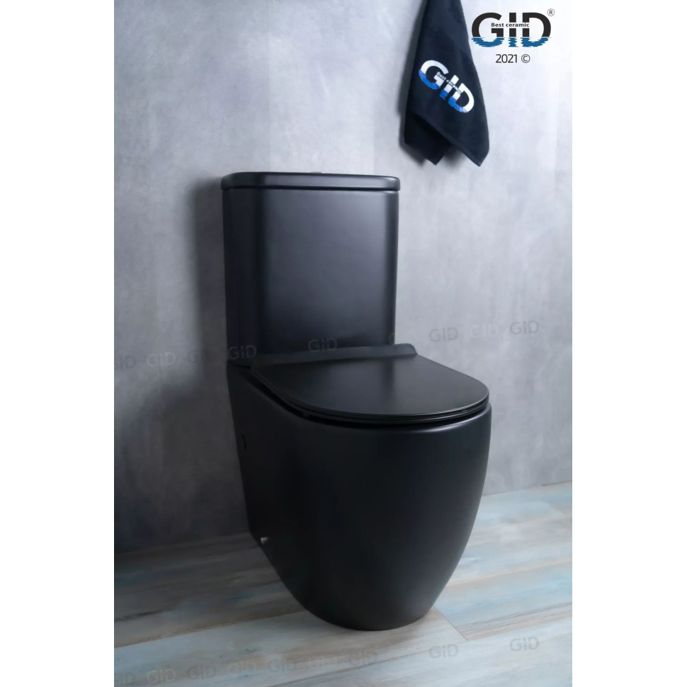 Напольный унитаз с бачком безободковый Gid Tr2177BM