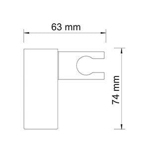Настенный держатель лейки WasserKRAFT A013