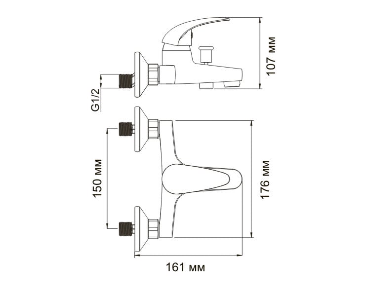 Смеситель для ванны  WasserKRAFT Isen 2601