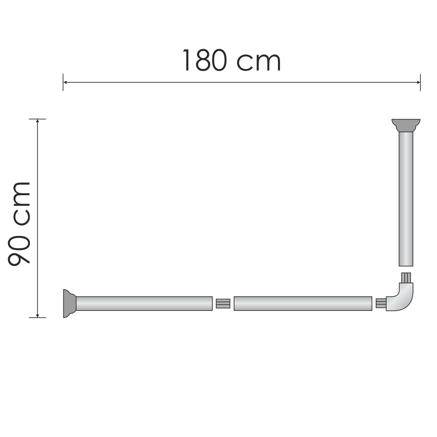 Карниз для ванной Dinkel SC-469018