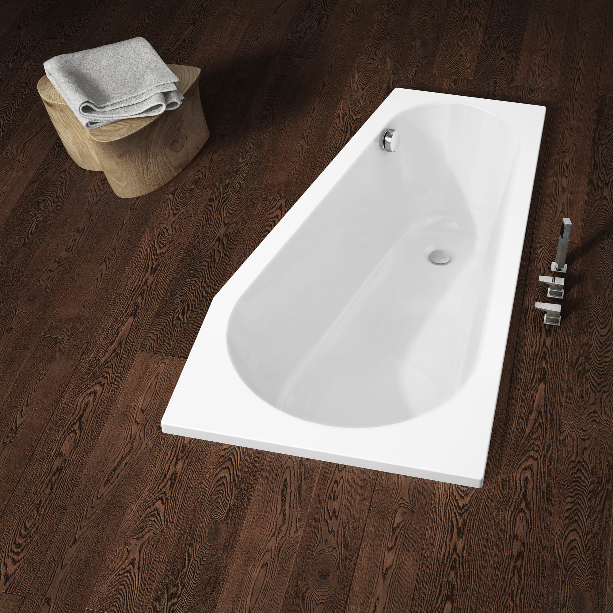 Ванна акриловая Riho Delta Plug & Play (150х80) L B067007005