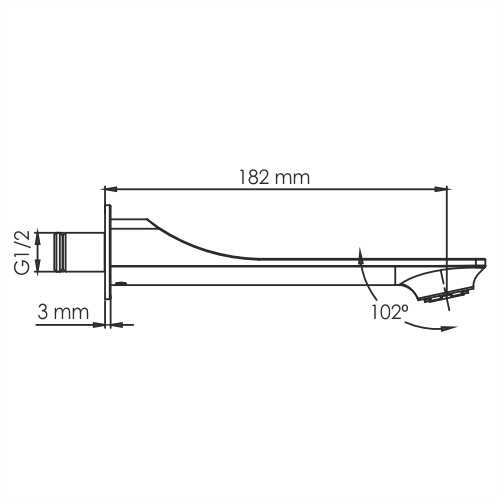 Излив для ванны WasserKRAFT Wiese A176