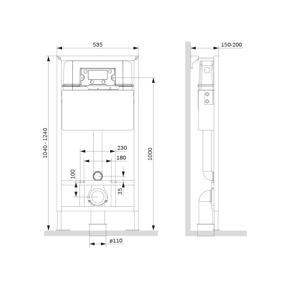Инсталляция для подвесного унитаза Am.Pm ProC I012707