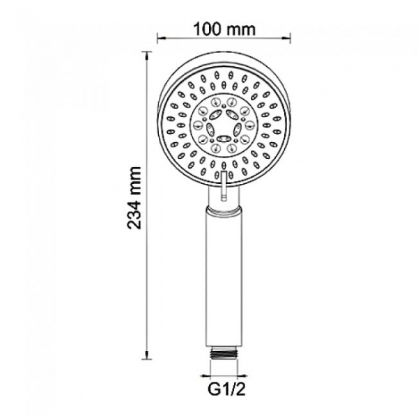 Ручной душ WasserKRAFT A036