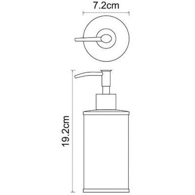 Дозатор для жидкого мыла WasserKRAFT Rossel K-5799