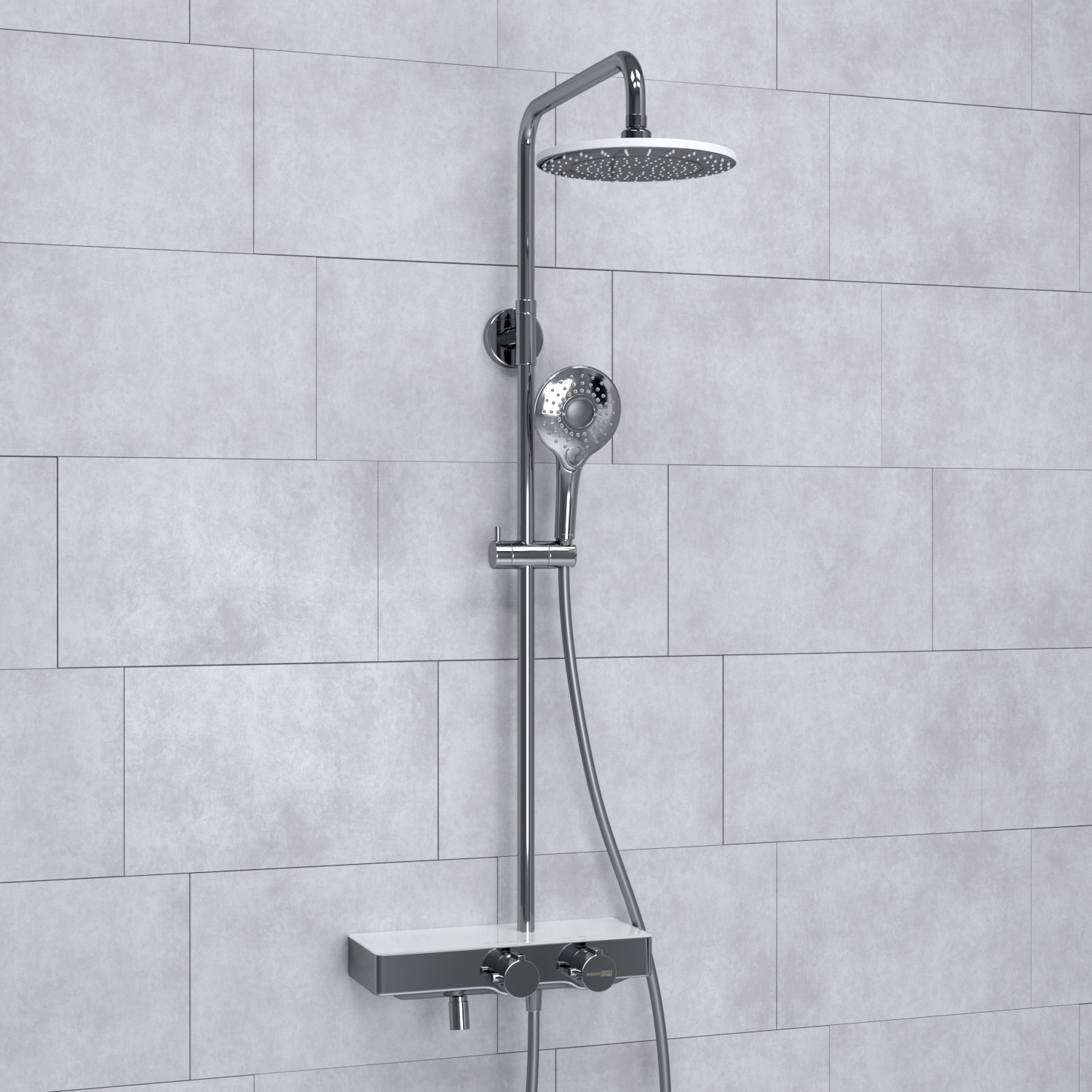 Душевая система WasserKRAFT A113.067.101.CH Thermo