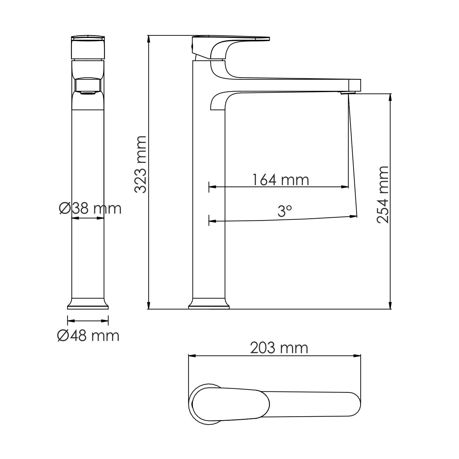 Смеситель для раковины WasserKRAFT Spree 1403H