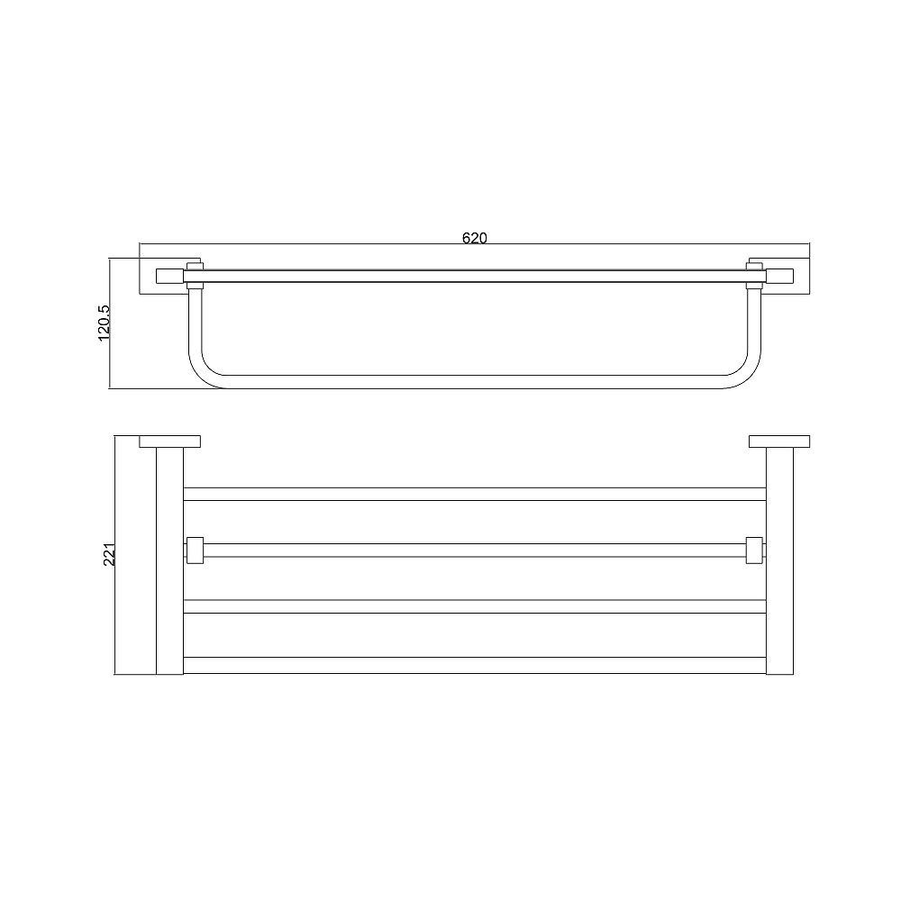 Полка для полотенец BELZ B90324, черный