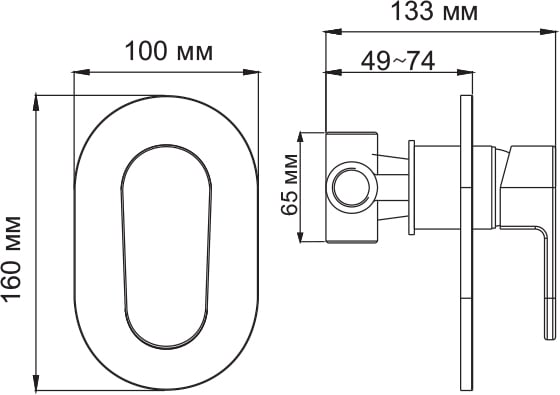Смеситель для душа WasserKRAFT Donau 5351
