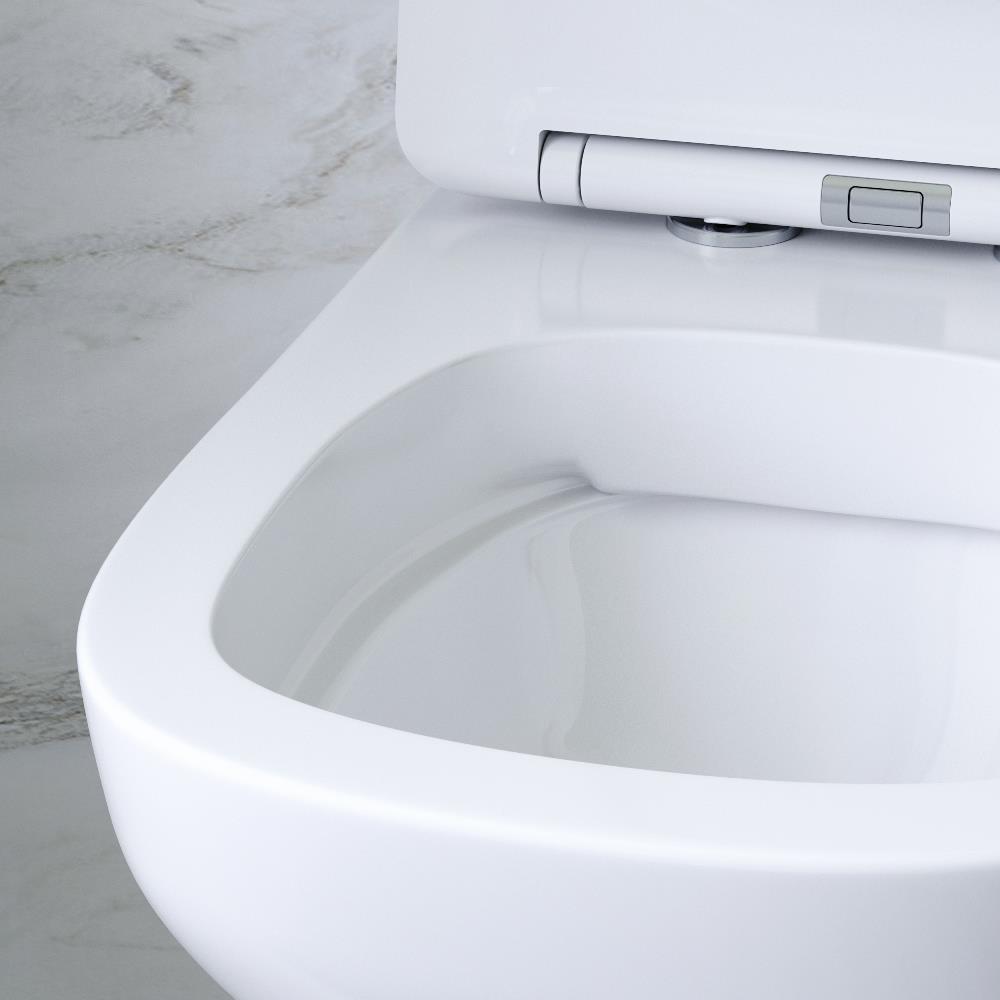 Подвесной унитаз безободковый с сиденьем микролифт Am.Pm X-Joy C85A1702SC