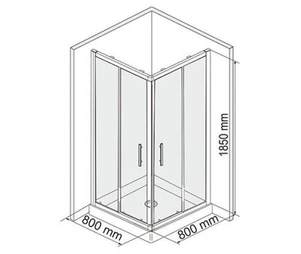 Душевой уголок WasserKraft Amper 29S02