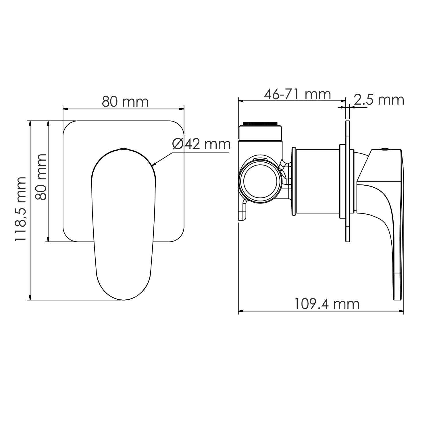 Смеситель для душа WasserKraft Spree 1451