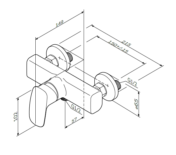 Смеситель для душа Am.Pm Spirit 2.1 F71A20000