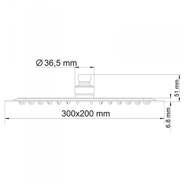 Верхний душ WasserKRAFT A030