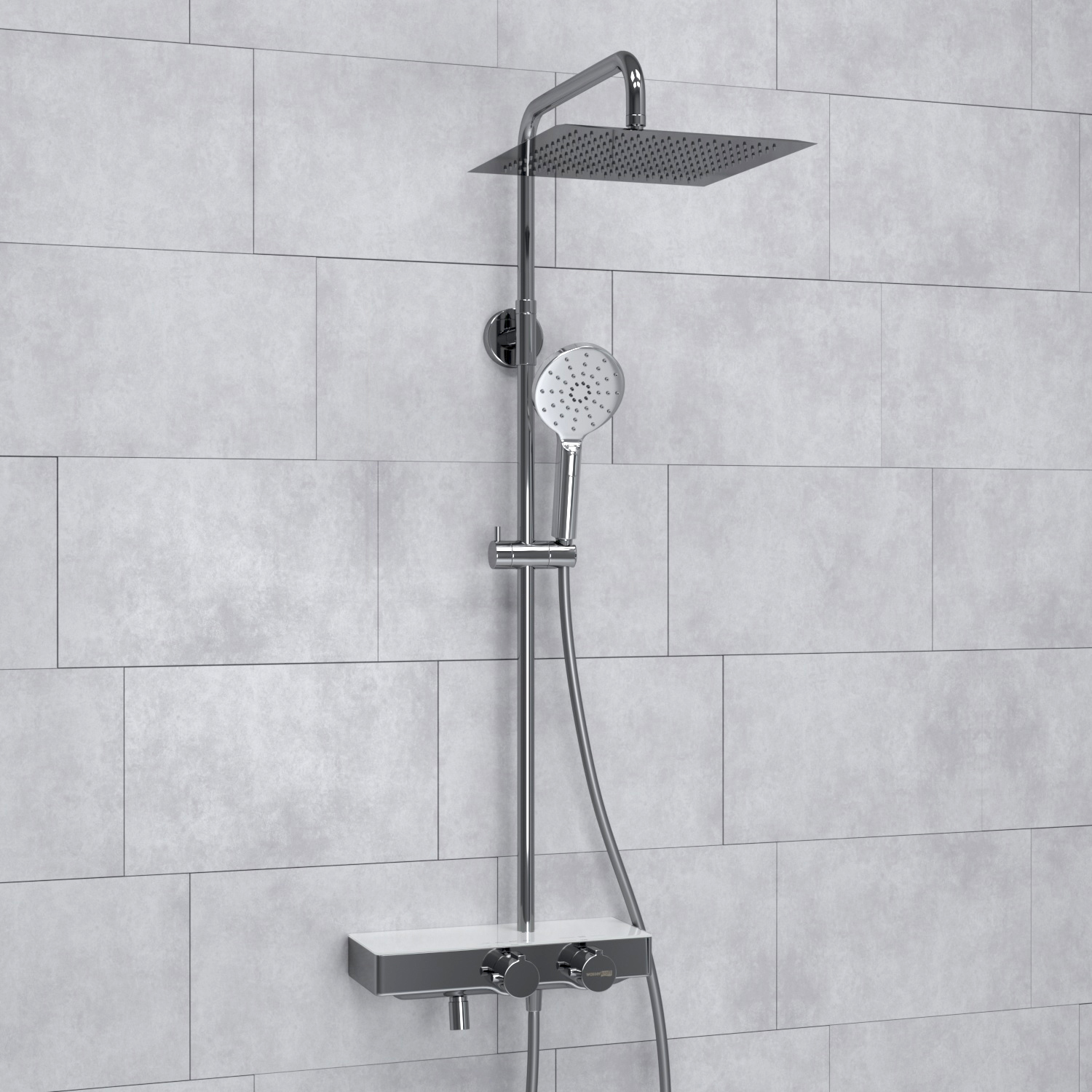 Душевая система WasserKRAFT A113.118.127.CH Thermo