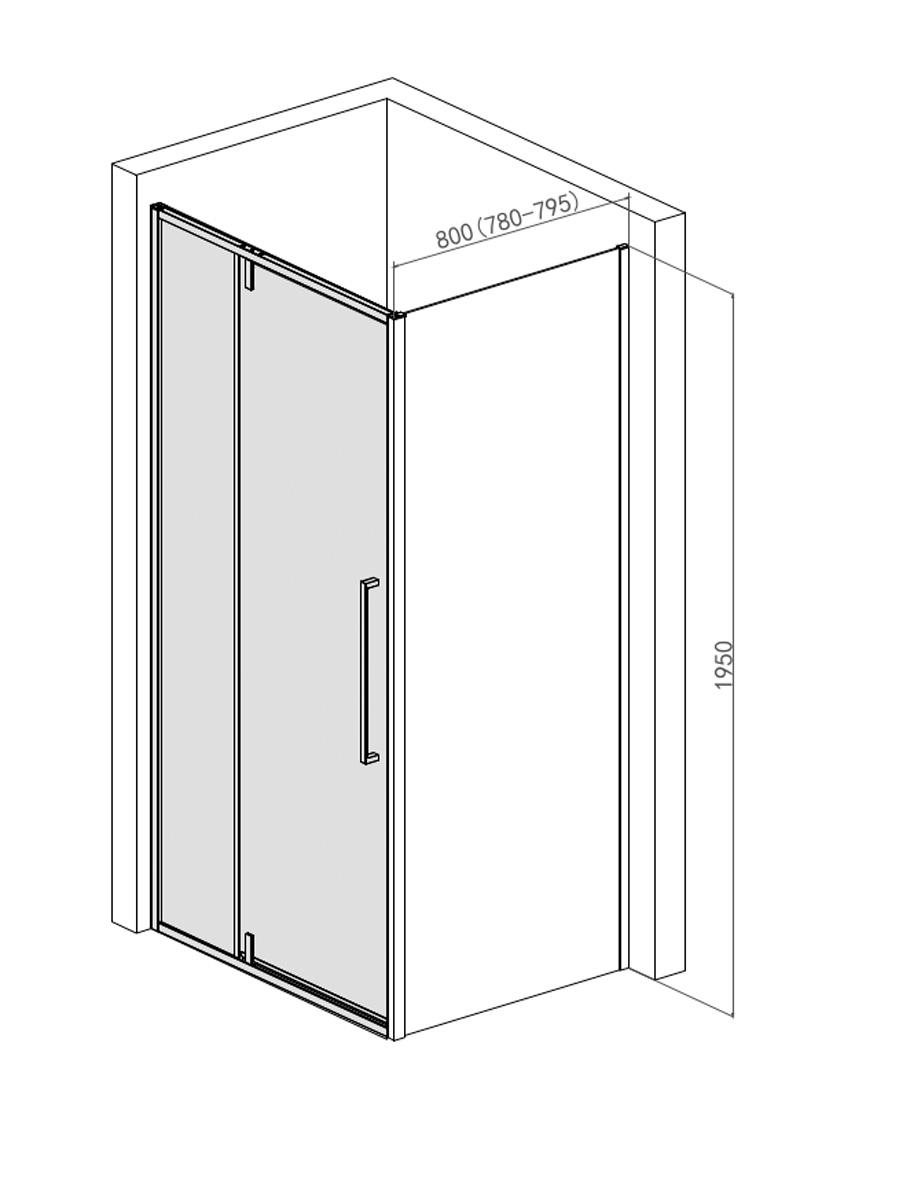 Душевая перегородка AQUAme AQM7111-2