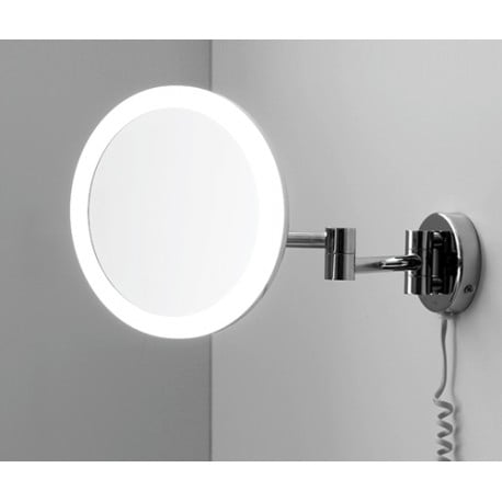 Зеркало с LED-подсветкой, 3-х кратным увеличением WasserKRAFT K-1004