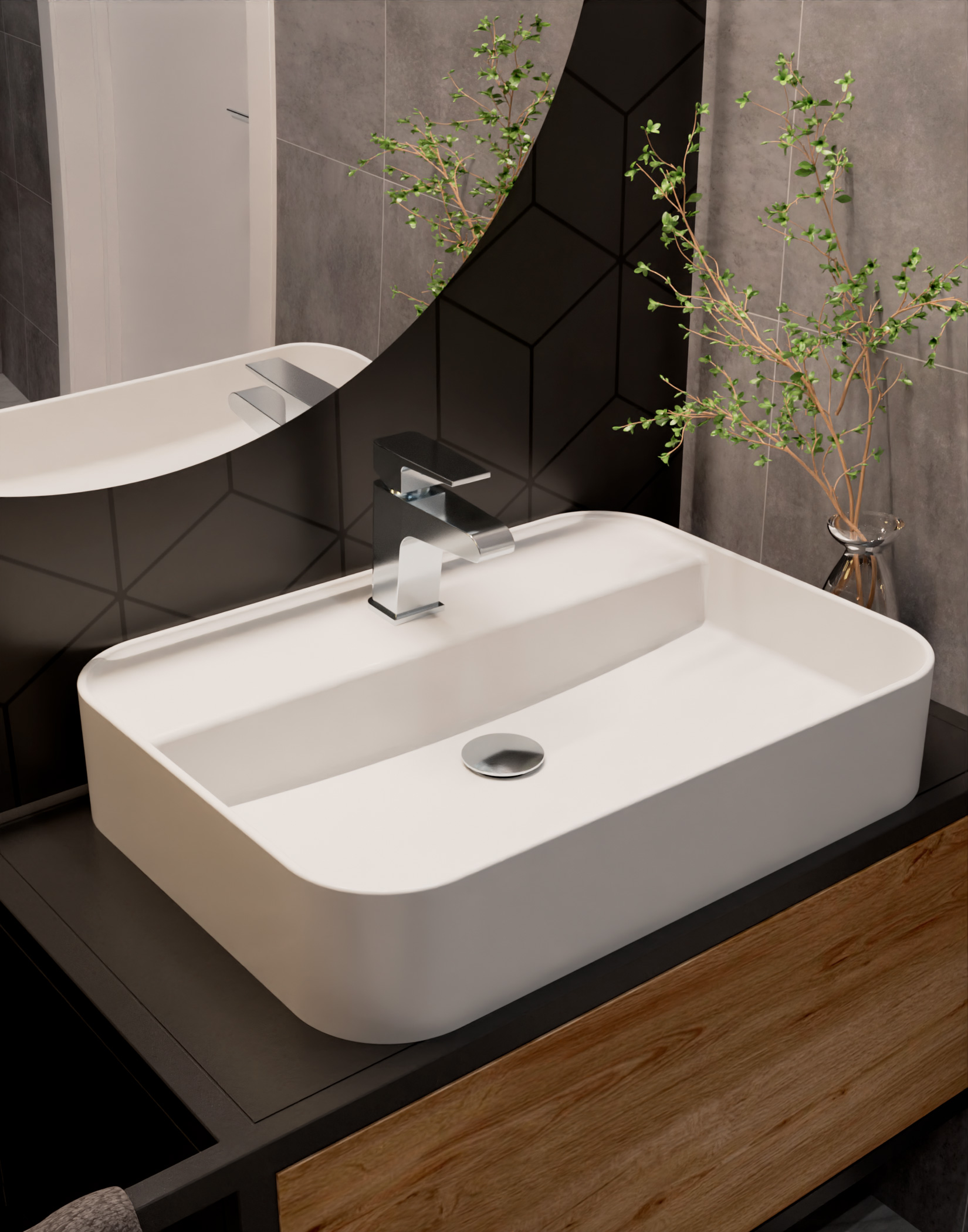 Смеситель для раковины AQUAme Prato AQMP6120
