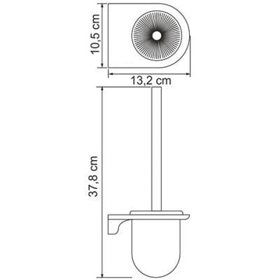 Ершик для унитаза подвесная WasserKRAFT Kammel K-8327WHITE