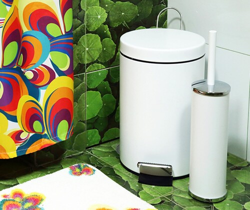 Мусорное ведро 5л WasserKRAFT K-635WHITE