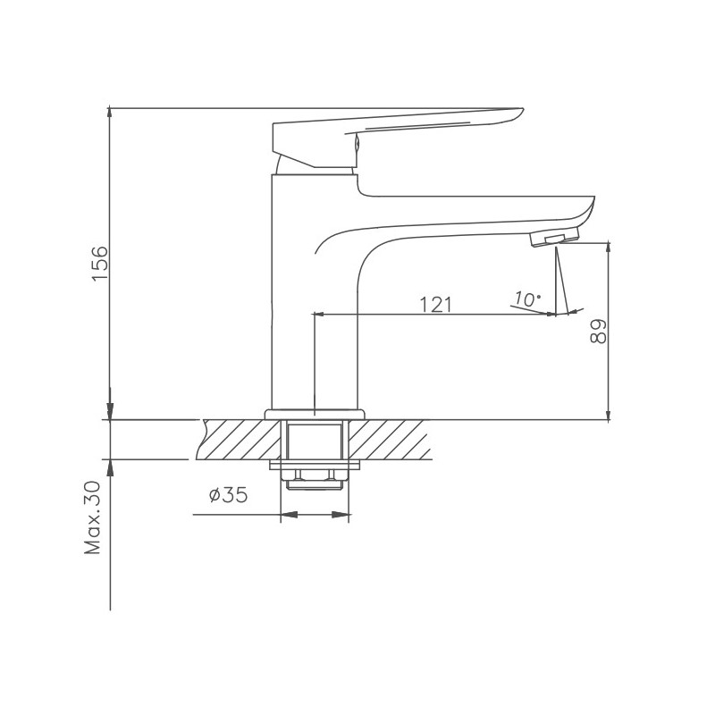 Смеситель для раковины Cron CN10521