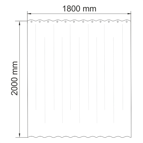 Штора для ванной WasserKRAFT Lossa SC-81101