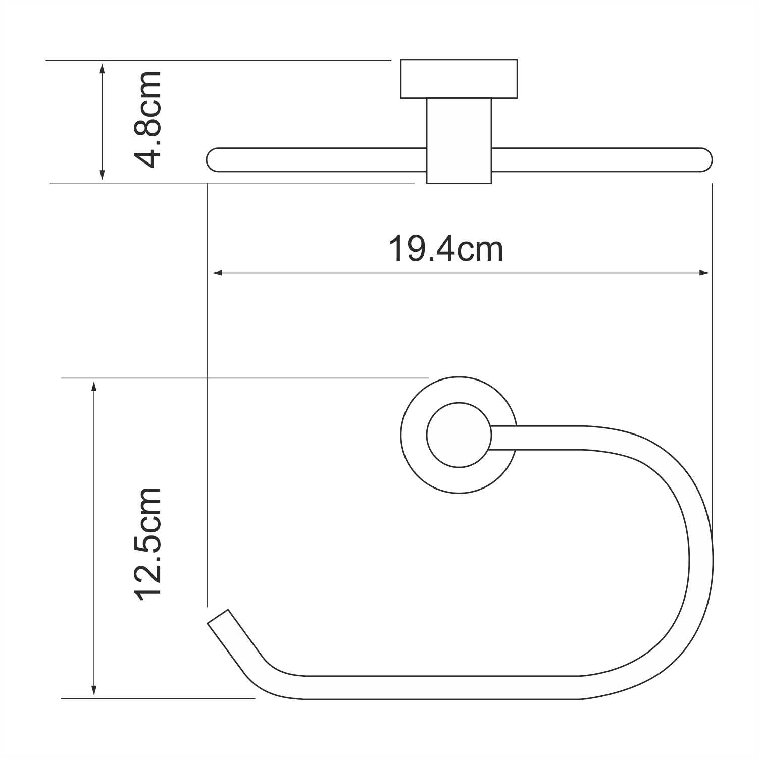 Держатель полотенец WasserKRAFT Donau K-9460