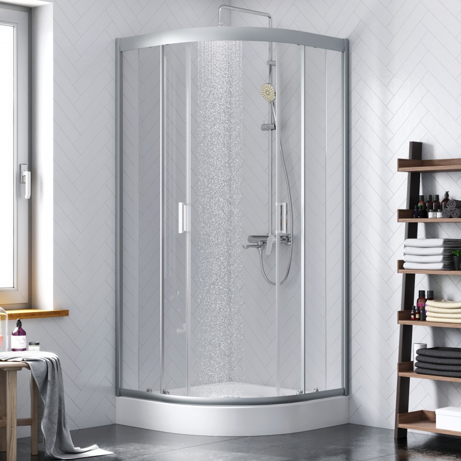 Душевой уголок (90х90) Damixa Skyline Round DX35WG-301-090MT