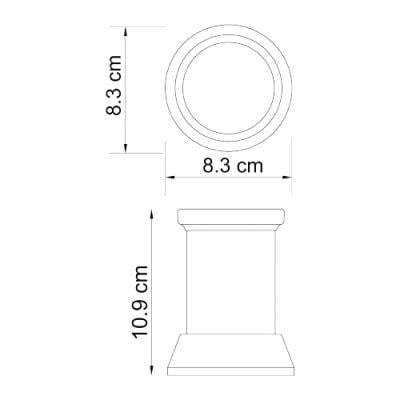 Стакан для зубных щеток WasserKRAFT Donau K-2428