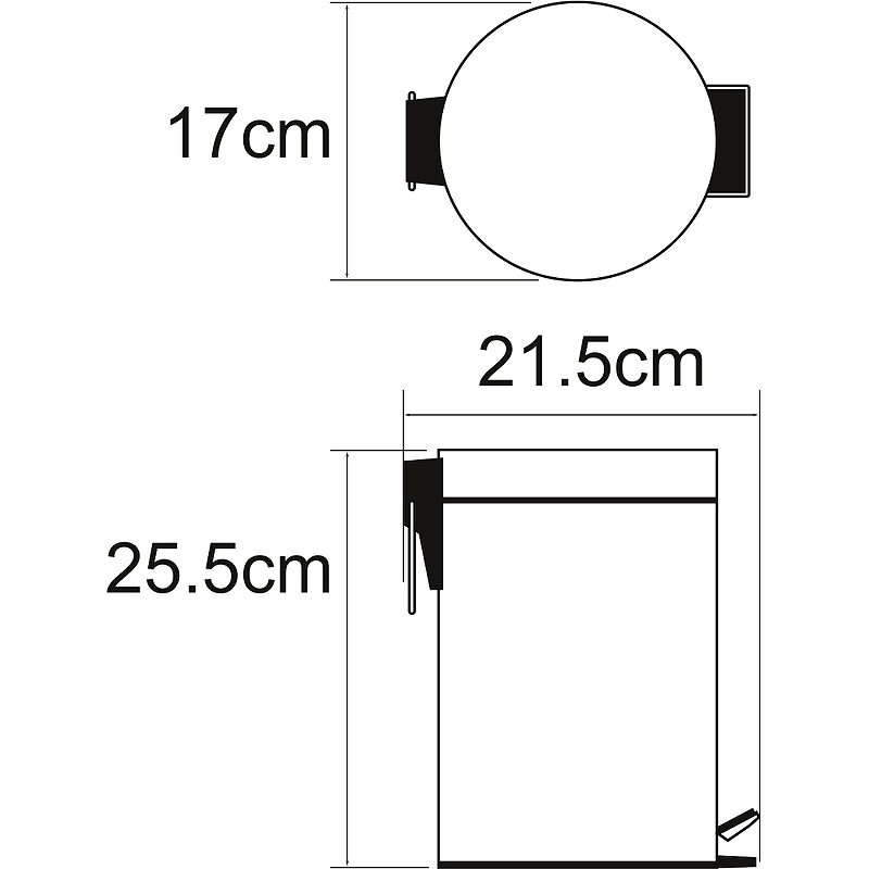 Ведро для мусора WasserKRAFT K-633LB