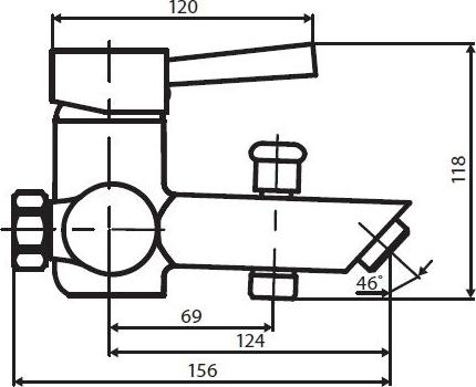 Смеситель для ванны Dorff Logic D3010000