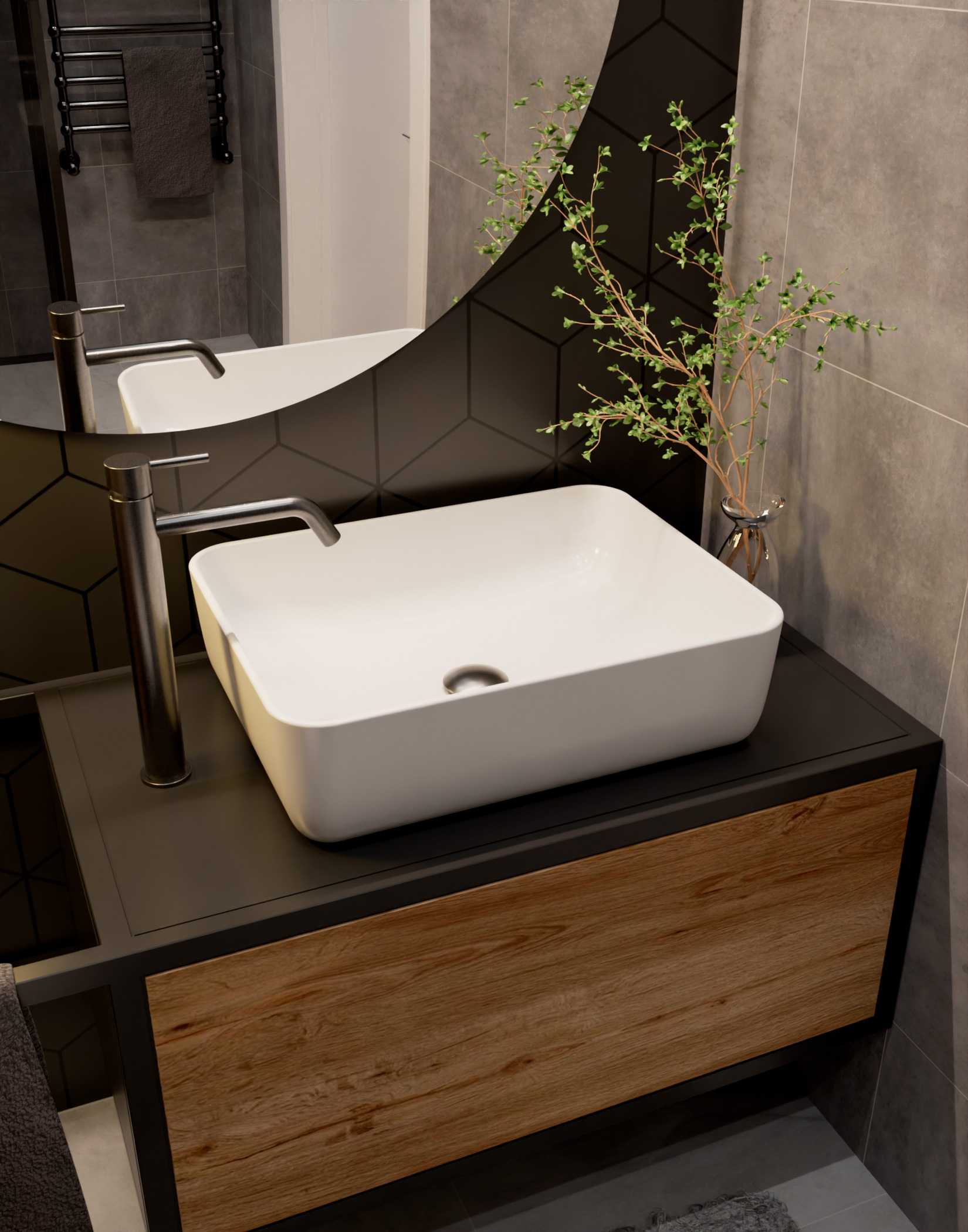 Смеситель для раковины AQUAme Siena AQM6214GM