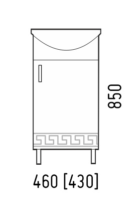 Тумба напольная Corozo Олимп 45 SD-00000321